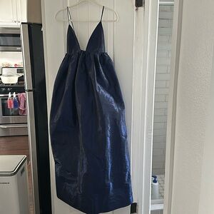 Ganni shiny taffeta strapped dress size 38 worn once